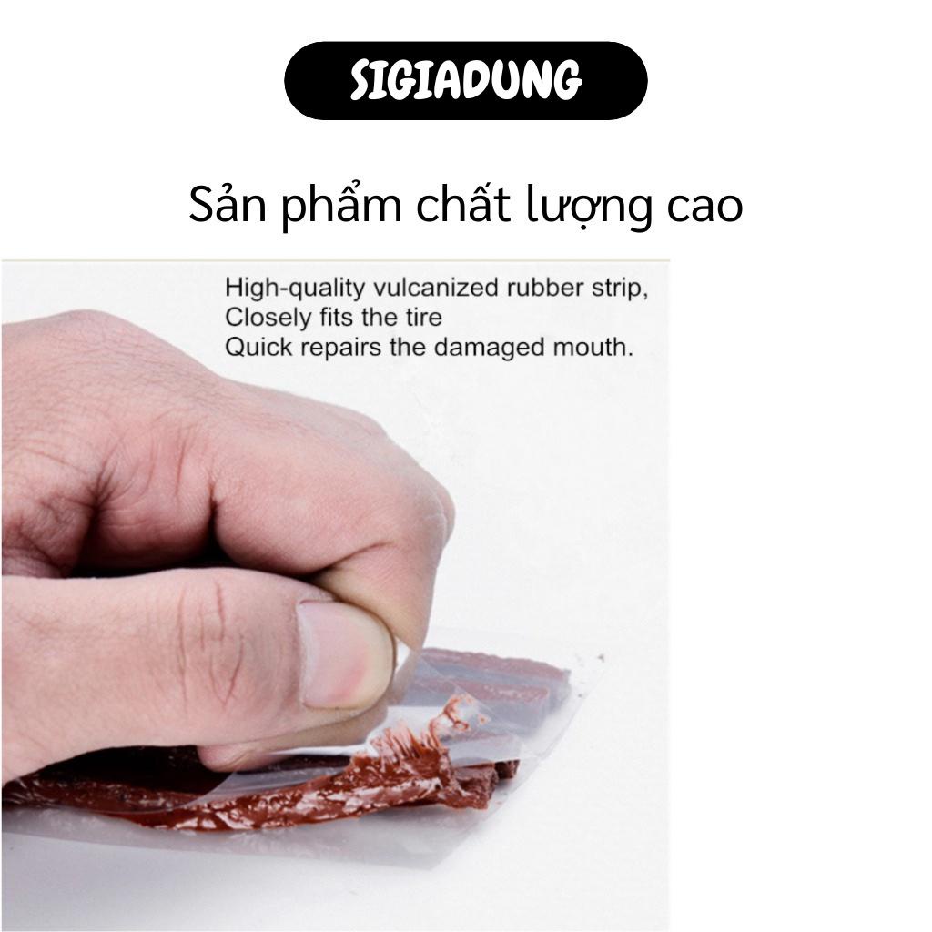 [SGD] Bộ vá xe không ruột - Gồm 1 cây gắp đinh, 1 cây chịu lực để đưa cao su vào, 1 chai keo và 3 cây cao su 3085