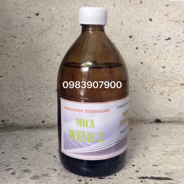 Keo Lạnh Dán Mica Acrylic Trong Suốt Weld.2 - Dán Mica Trung Quốc (500ml)