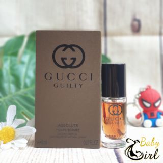 [DẠNG XỊT] Nước Hoa Mini Nam Gucci Guilty Absolute Pour Homme EDP 8ml