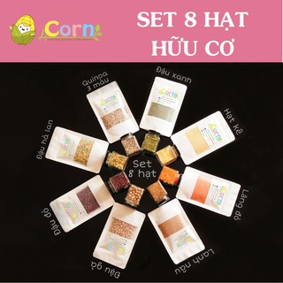 SET 8 loại HẠT hữu cơ ăn dặm nhập khẩu - cho bé 7m+