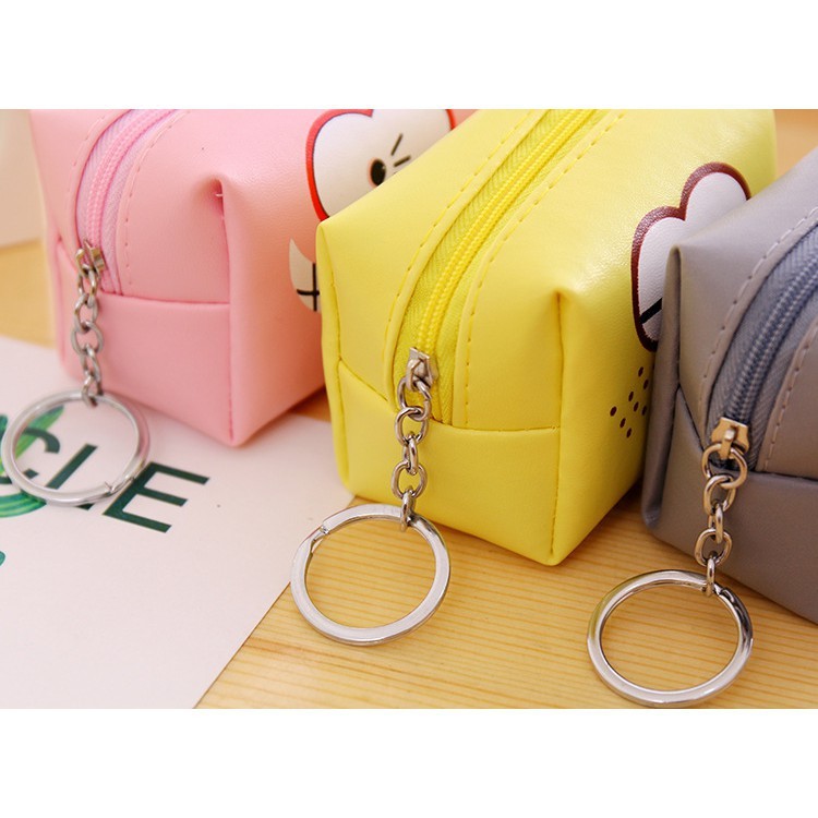 Móc khoá túi da PU hình hoạt hoạ đáng yêu | BigBuy360 - bigbuy360.vn