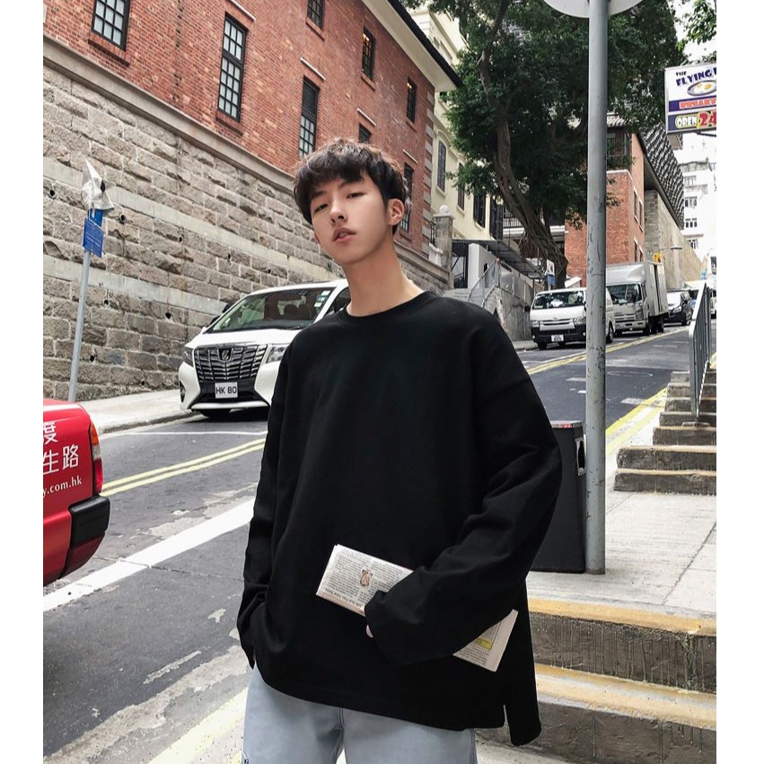 Áo Sweater Thun Dài Tay Unisex Phôm Rộng Nhiều Màu ATPR01