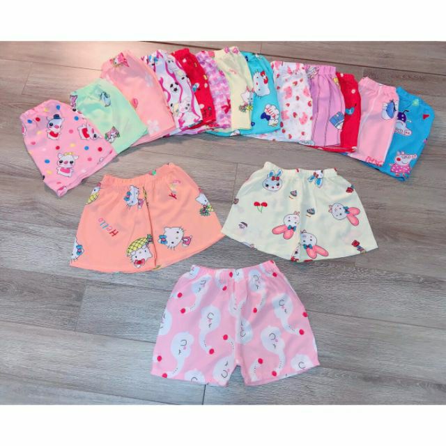 Set 10 quần lanh lụa cho bé gái