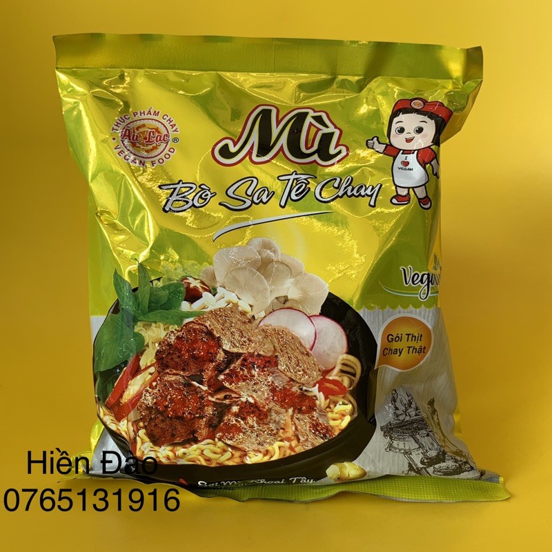 5 Gói Mì Bò Satế Chay Âu Lạc