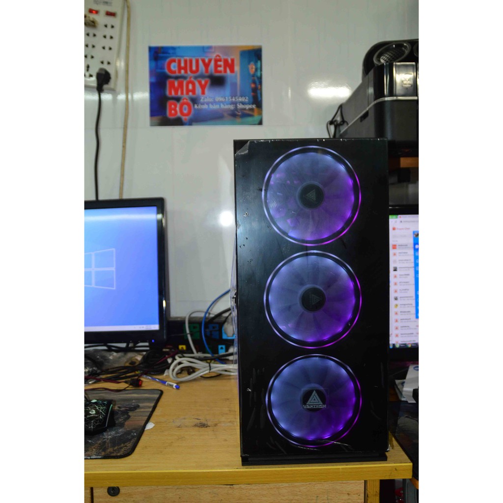 Case máy tính PUBG Liên Minh LOL Fifa 4 max setting Đột Kích Ram 16gb xeon i7 HDD500GB SSD 120gb 750ti | BigBuy360 - bigbuy360.vn