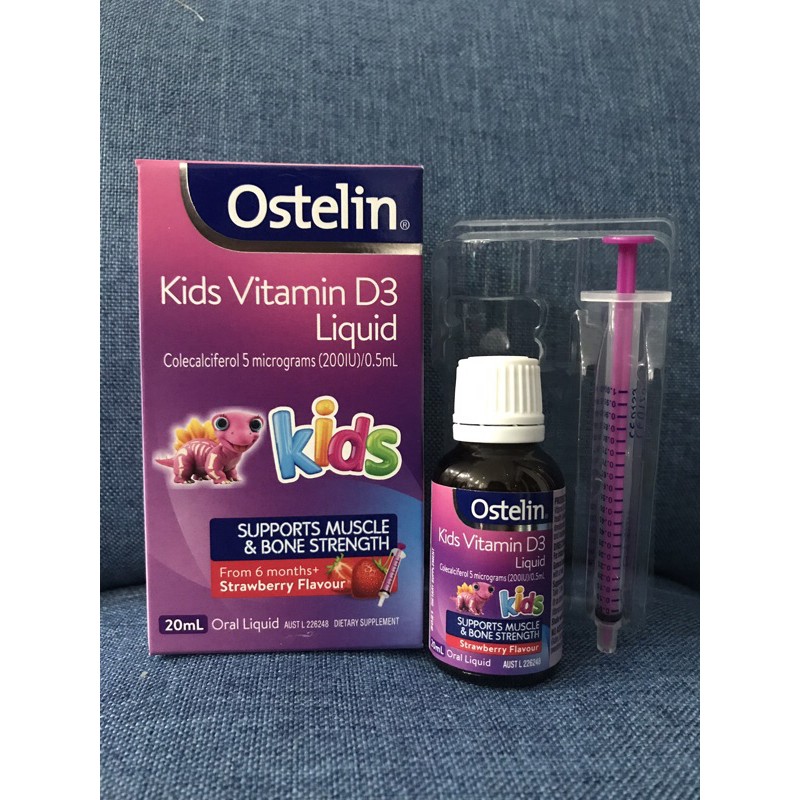 Vitamin D Ostelin dạng nước cho trẻ Ostelin Vitamin D Kids Liquid 20ml của Úc