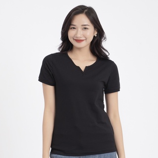 Áo thun cổ chìa khóa - Đen
