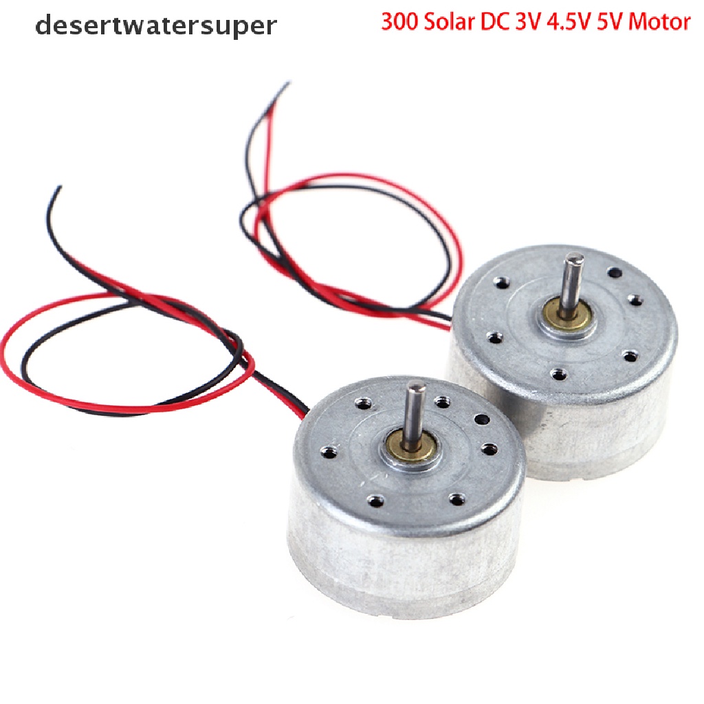 Động Cơ Chổi Than 300 Năng Lượng Mặt Trời DC 3V 4.5V 5V 2mm Cho Máy Nghe Nhạc CD DIY