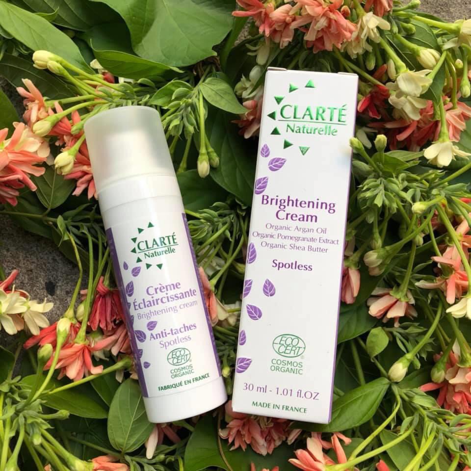 Kem dưỡng da Clarte Naturelle hữu cơ Pháp dưỡng sáng da, giảm nếp nhăn