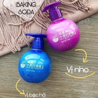 Kem đánh răng trắng sáng baking Soda vị hoa quả