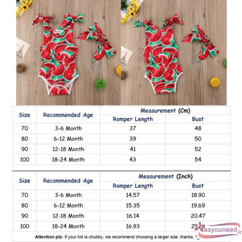 Set áo dây cộc tay liền quần lót + băng đô dễ thương cho bé gái