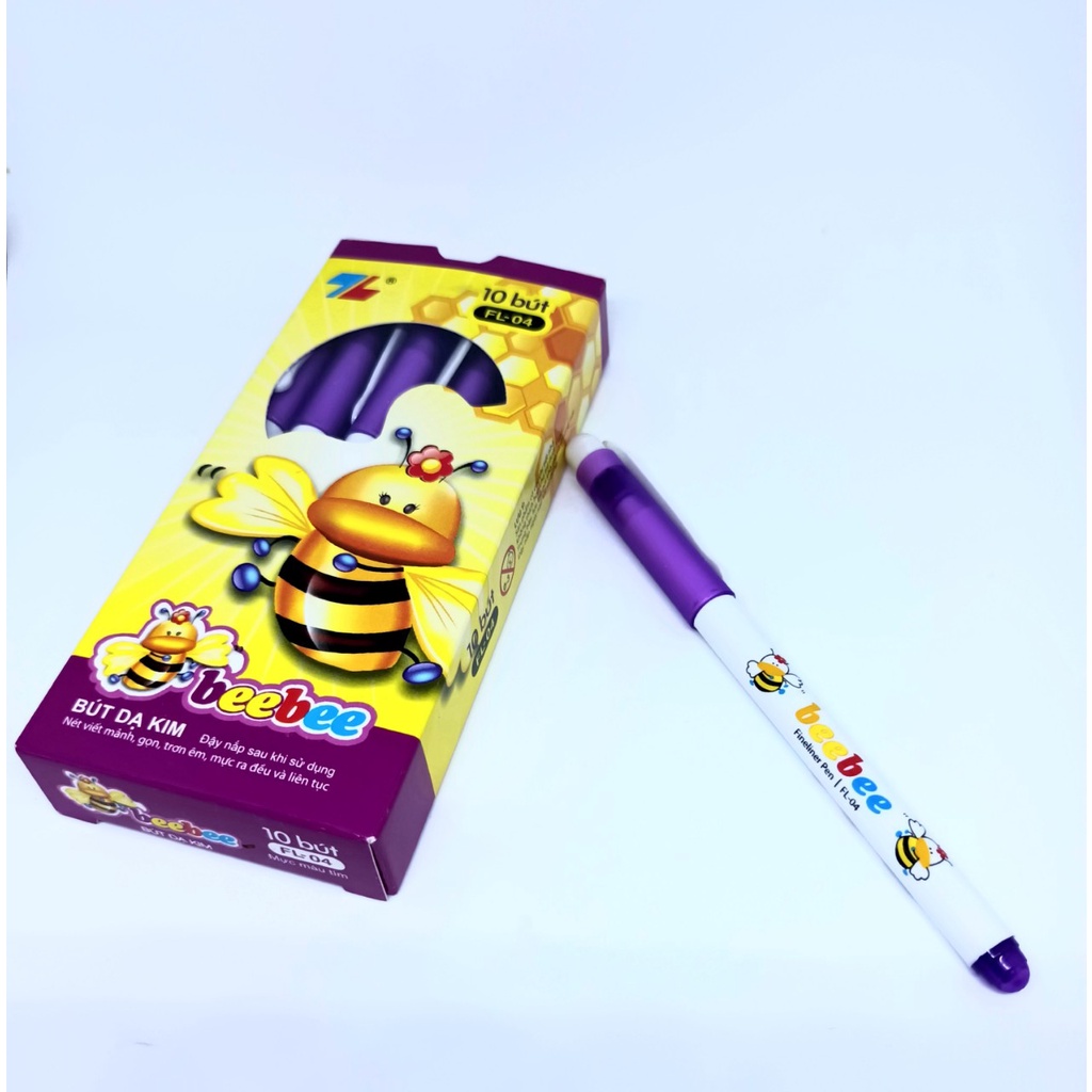 Bút Bebe Mực Tím ( Bút Con Ong ) Viết Chữ Đẹp