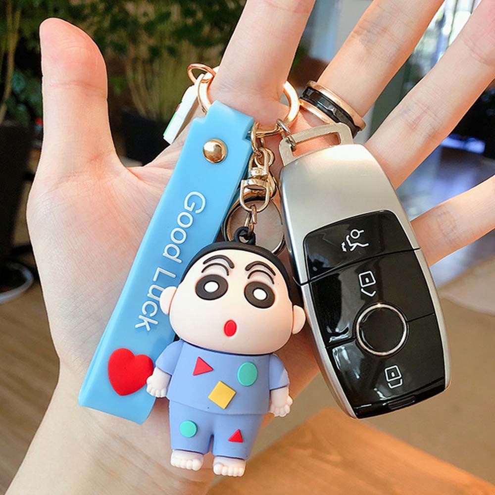 Móc khóa silicone hình cậu bé bút chì Shin ngộ nghĩnh đáng yêu