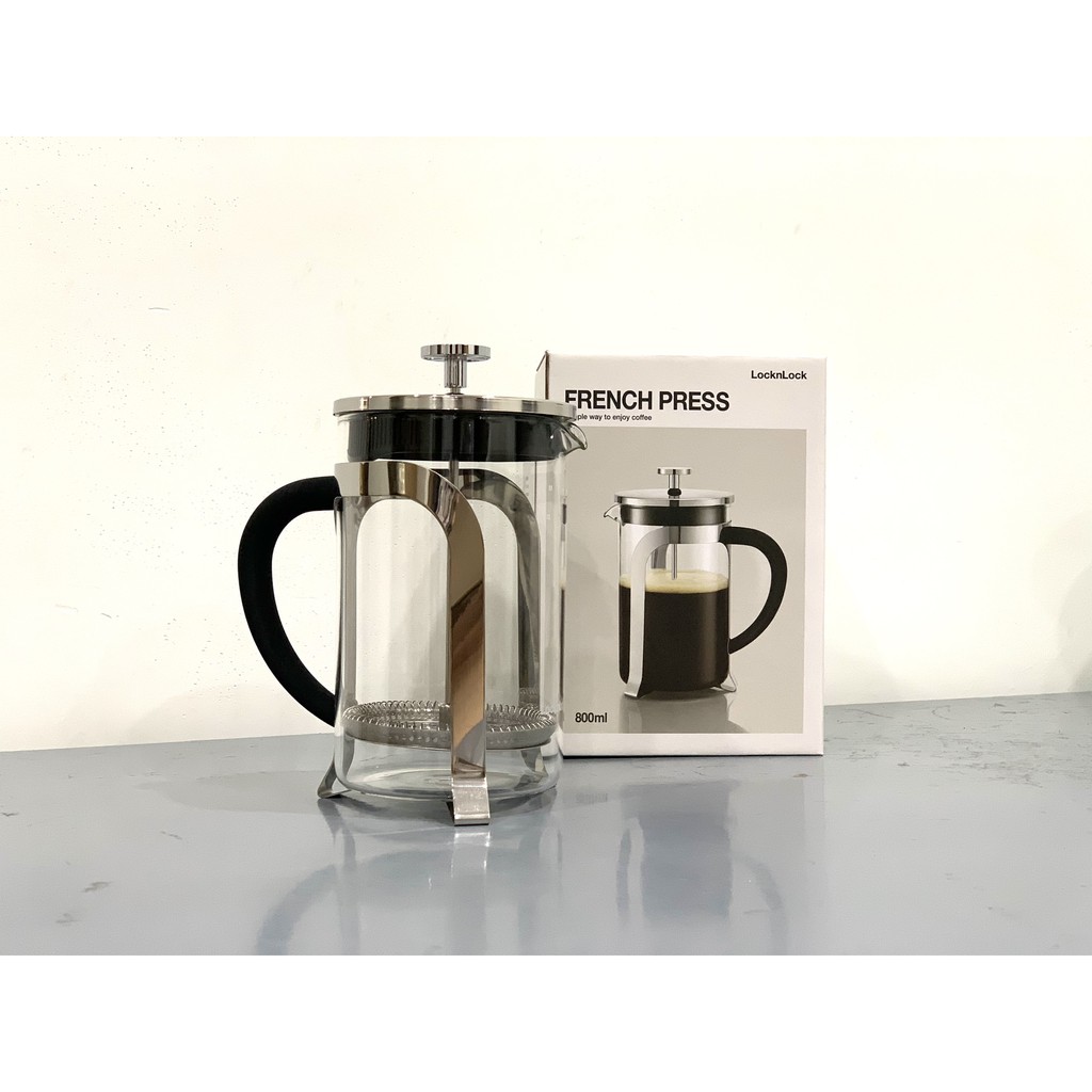 Bình pha cafe kiểu Pháp 800ml Lock&Lock French Pres  - LLG019 Phin cà phê inox