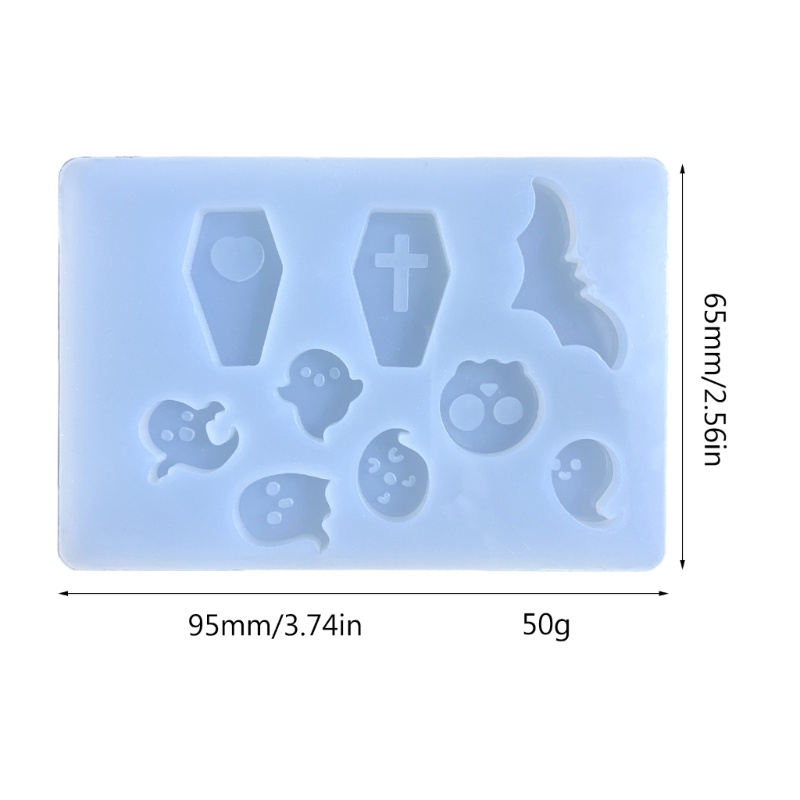 Khuôn Làm Móc Khóa Bằng Silicone Epoxy Hình Halloween