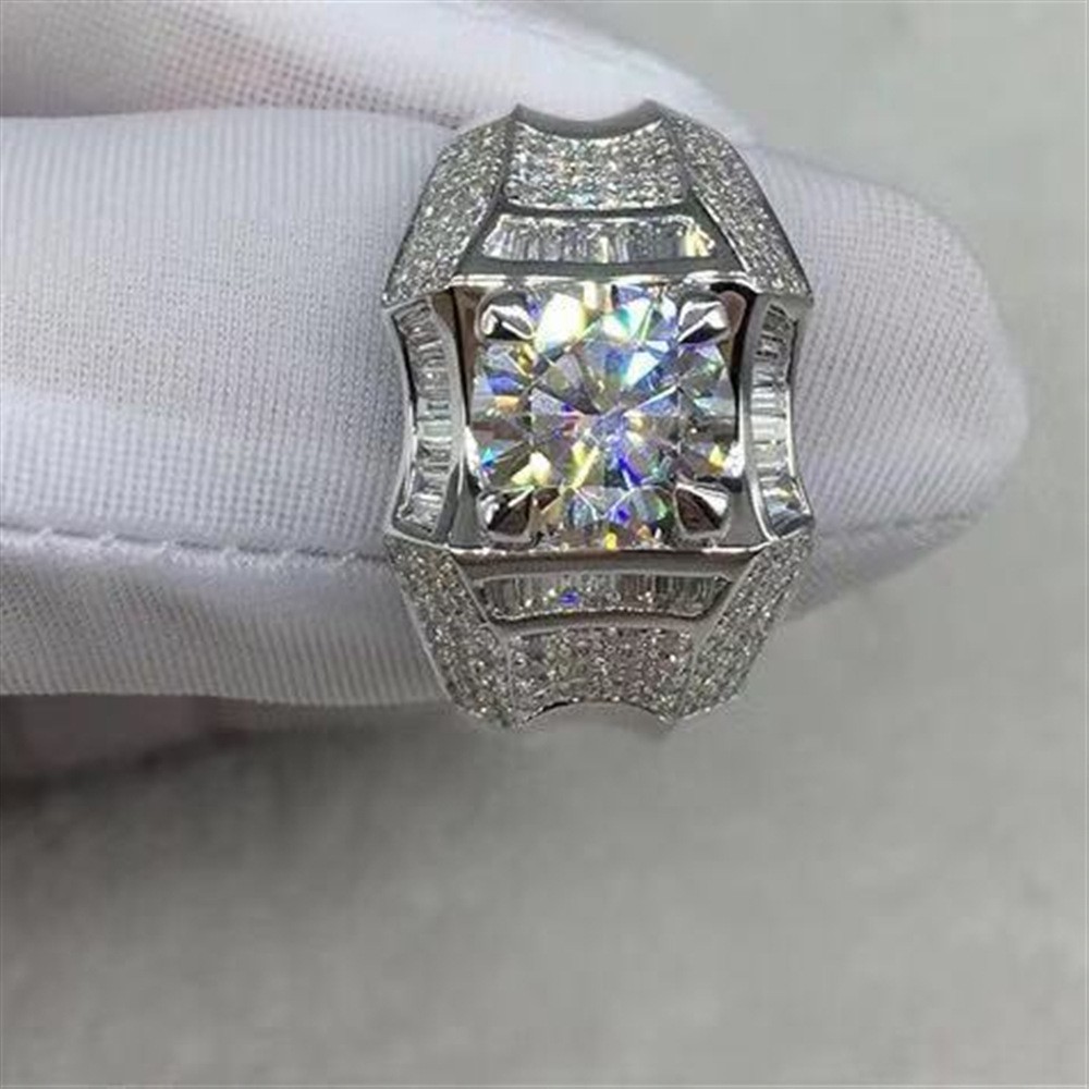 Suxinjewelry/Nhẫn kim cương vàng trắng sang trọng cho nữ