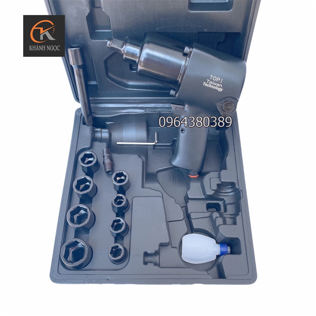 Súng Bắn Ốc Bằng Hơi TOP 1 - Made In Taiwan, 2 Búa Tặng kèm 8 đầu khẩu cao cấp