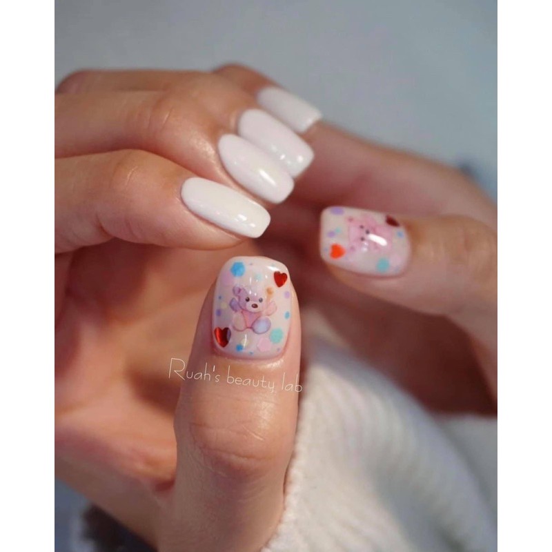 Sticker gấu dễ thương - phụ kiện nail