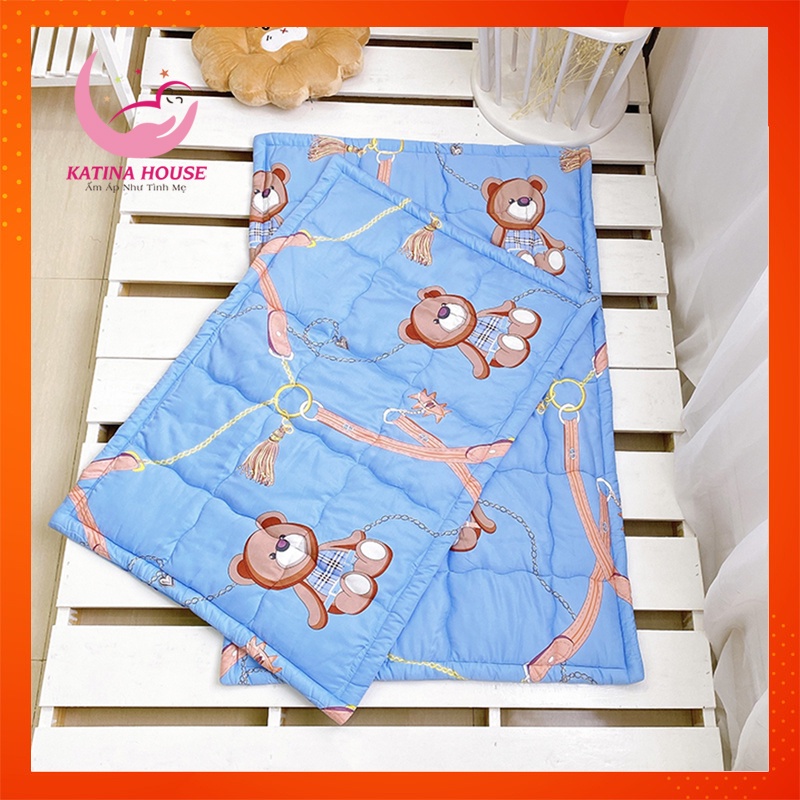 Nệm cho bé đi học mầm non tiểu học, chống thấm, vải Tencel mềm mịn mát, nhiều họa tiết đáng yêu