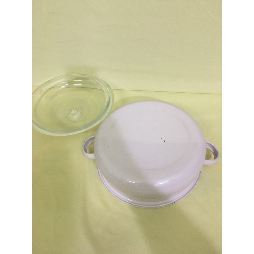 Nồi men nội địa Nhật, size 24cm, cao 8cm (mã 705), Dùng được bếp từ