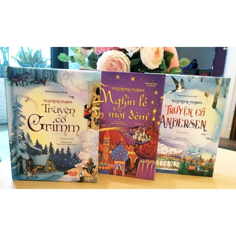 Sách Truyện văn học cổ tích kinh điển cổ grim/ truyện cổ Anđecxen/ Nghìn lẻ một đêm | BigBuy360 - bigbuy360.vn