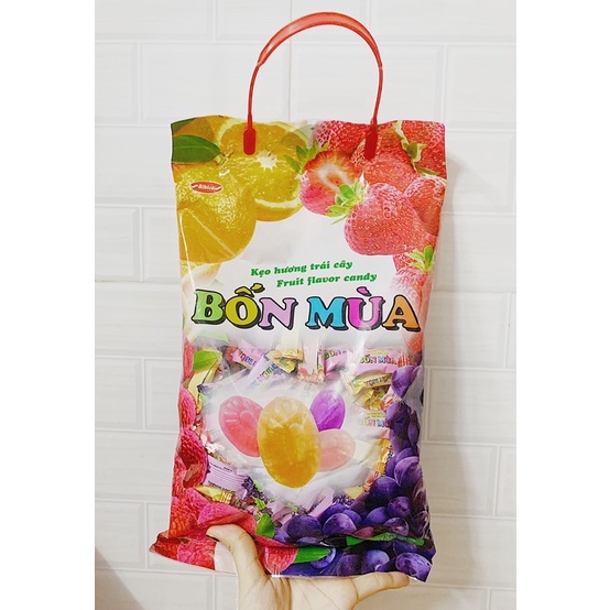 KẸO 4 MÙA HƯƠNG TRÁI CÂY GÓI TO 650G
