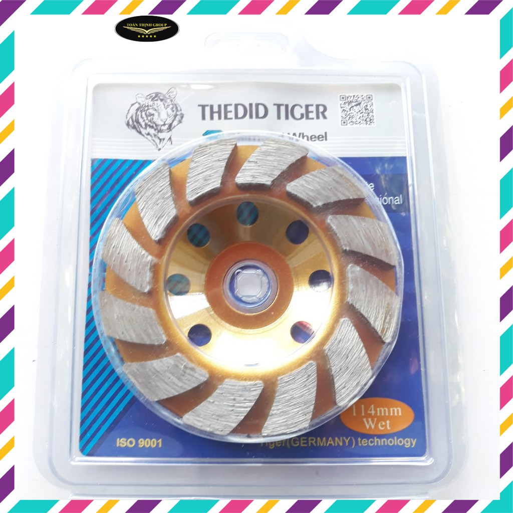 Chén Mài Bê Tông , Mài Đá Granit, Gạch Hiệu Tiger 114mm - Bát Mài Phá Bê Tông - Chén Bo Đá Chính Hãng
