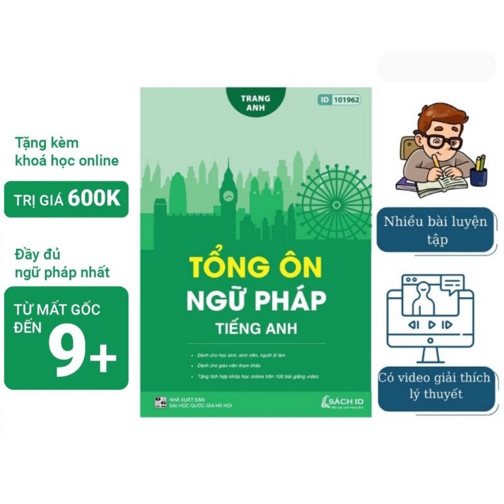 Sách - Tổng Ôn Ngữ Pháp Tiếng Anh Cô Trang Anh - Bản 2021 | Moon.vn