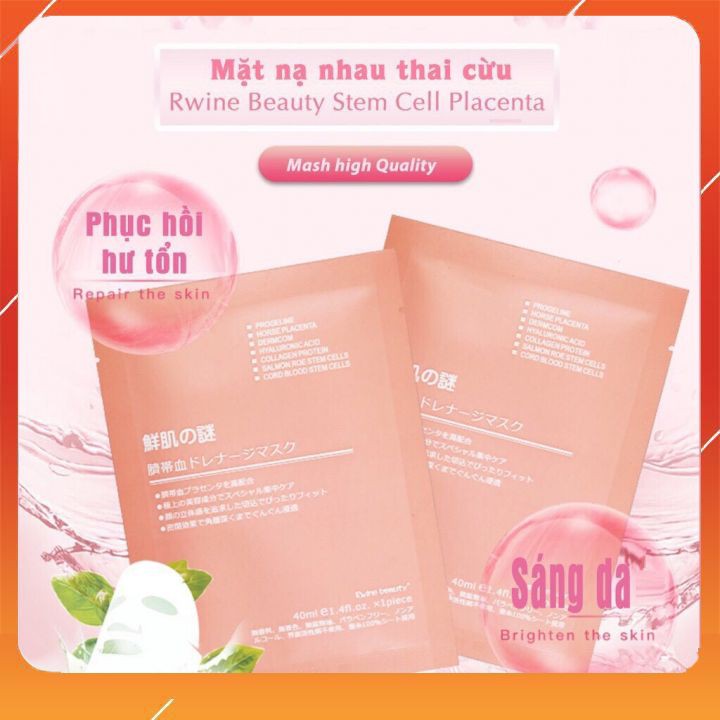 [FREE SHIP] Mặt nạ nhau thai cừu, Mặt Nạ Tế Bào Gốc Nhau Thai Cừu Cuống Rốn, Cấp Ẩm, Dưỡng Da HOT Nhất