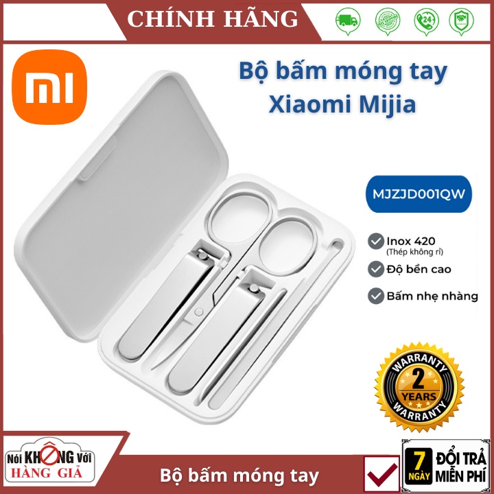 Bộ bấm móng tay Xiaomi Mijia MJZJD002QW 5 Món  FREESHIP  Inox siêu sắc siêu bền - Kìm bấm móng Xiaomi