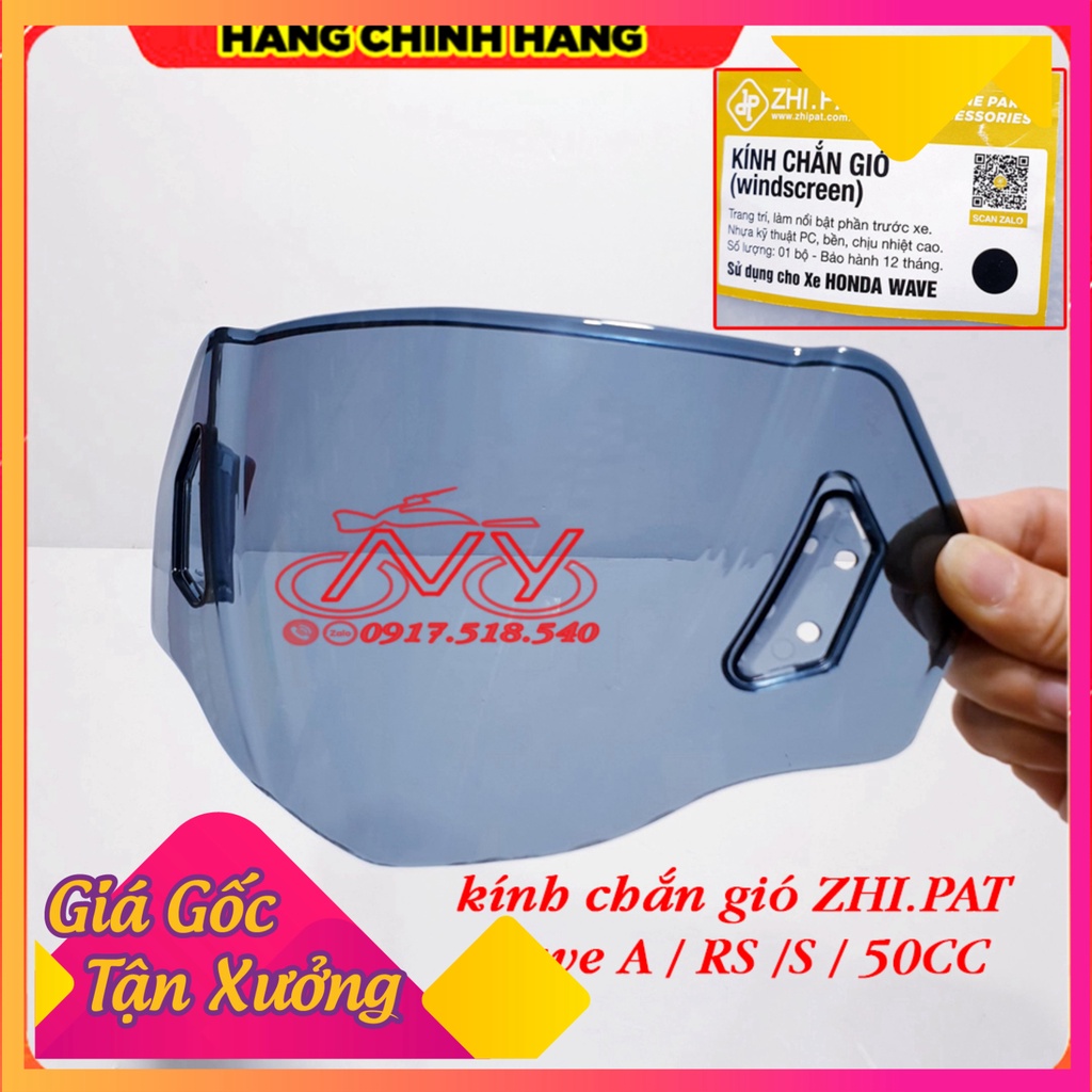 Kính chắn gió Zhipat cho Wave A , Wave RS , Wave S , Wave 50cc