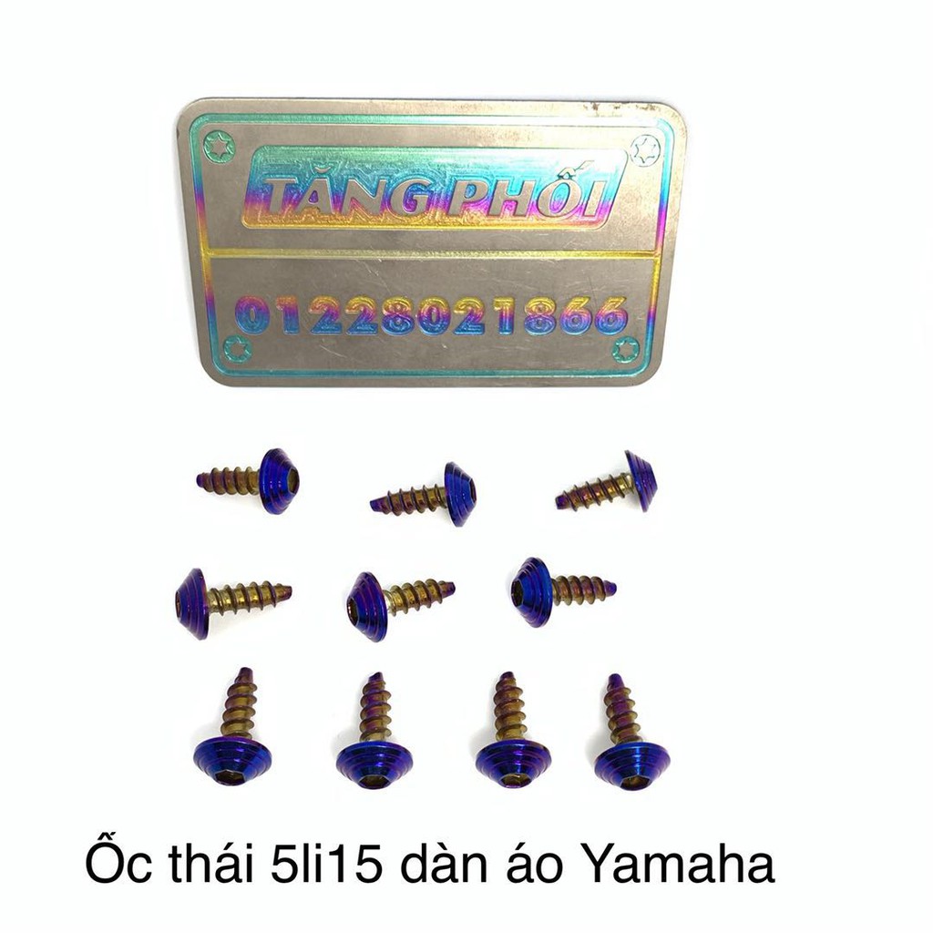 Ốc thái dàn áo Yamha 5li15  thông dụng Ex 150 , Sirus , Tarus , Nvx