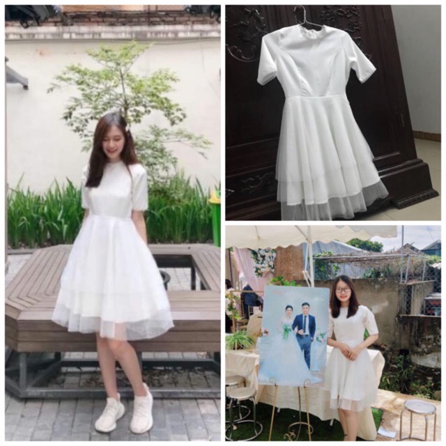 (ẢNH THẬT KHÁCH MẶC)(ĐẦM XÒE PHỐI REN CÔNG CHÚA NHIỀU LỚP NHẸ NHÀNG