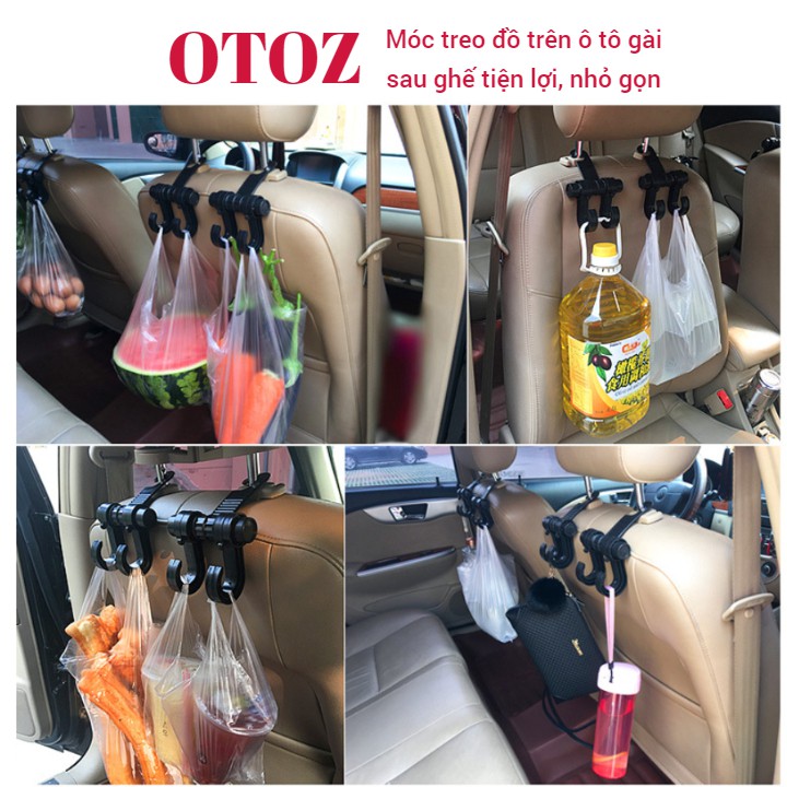 Móc treo đồ trên ô tô gài sau ghế tiện lợi nhỏ gọn OTOZ