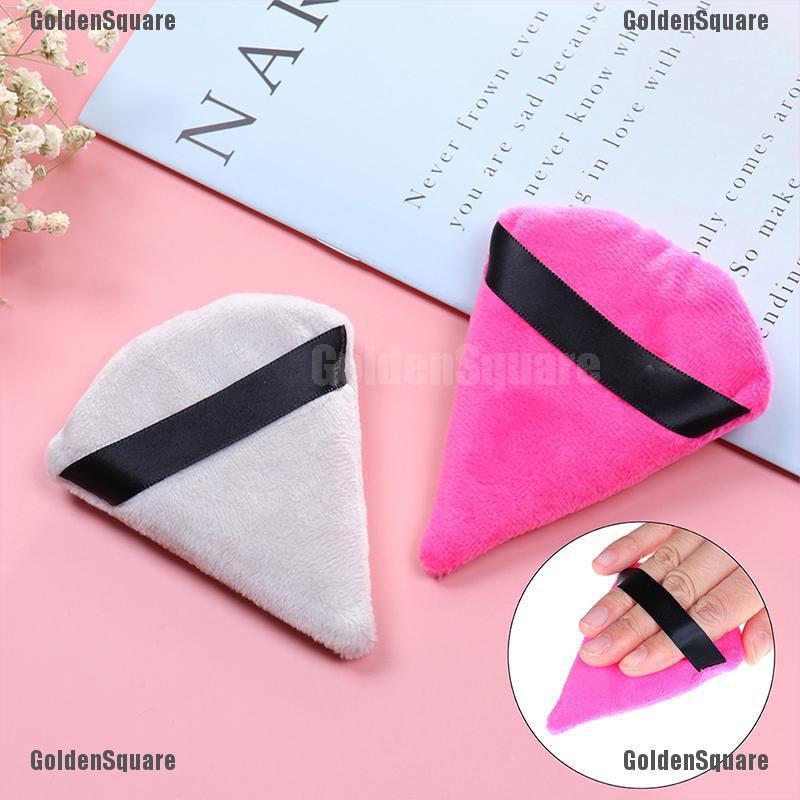 (hàng Mới Về) Mút Tán Kem Nền Hình Tam Giác Mini Màu Nhung