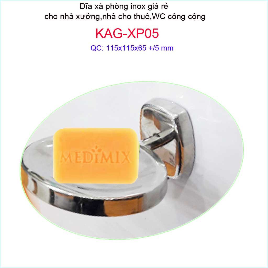 Dĩa xà phòng Inox 304, kệ đựng xà bông cục KAG-XP05