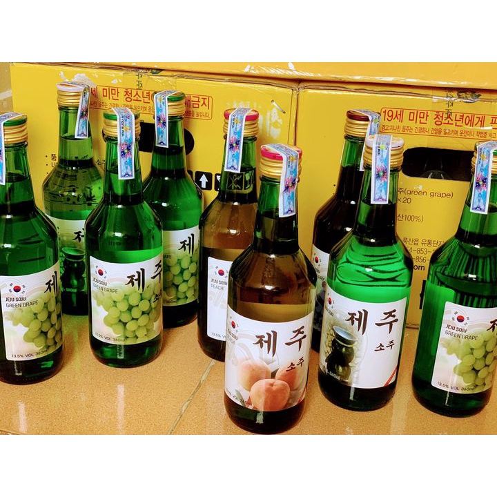 🍷 Soju Jeju Hàn Quốc 360ml Andong - Soju Trái Cây Full Chuẩn Vị Hàn