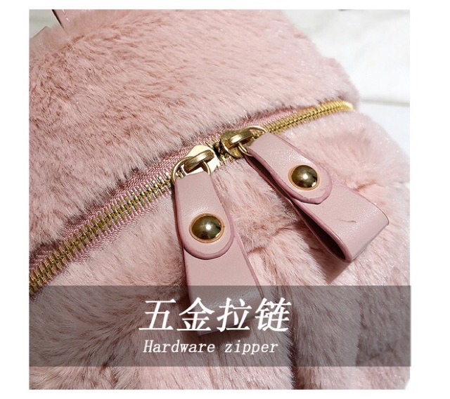 Balo Mini Lông Mềm Tai Thỏ Dễ Thương , Balo Nữ CUTE
