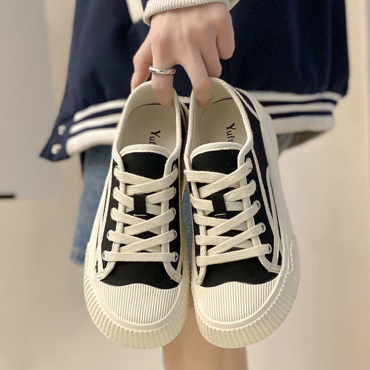 Giày Thể Thao Nữ Hàng Chuẩn QC 3 Màu Xinh Chất Vải Canvas Mềm Mại Size 35 - 39