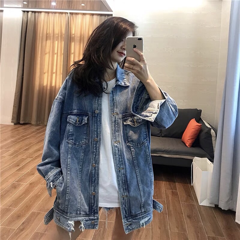 Áo khoác bò khoác jean siêu đỉnh dưới 65 kg