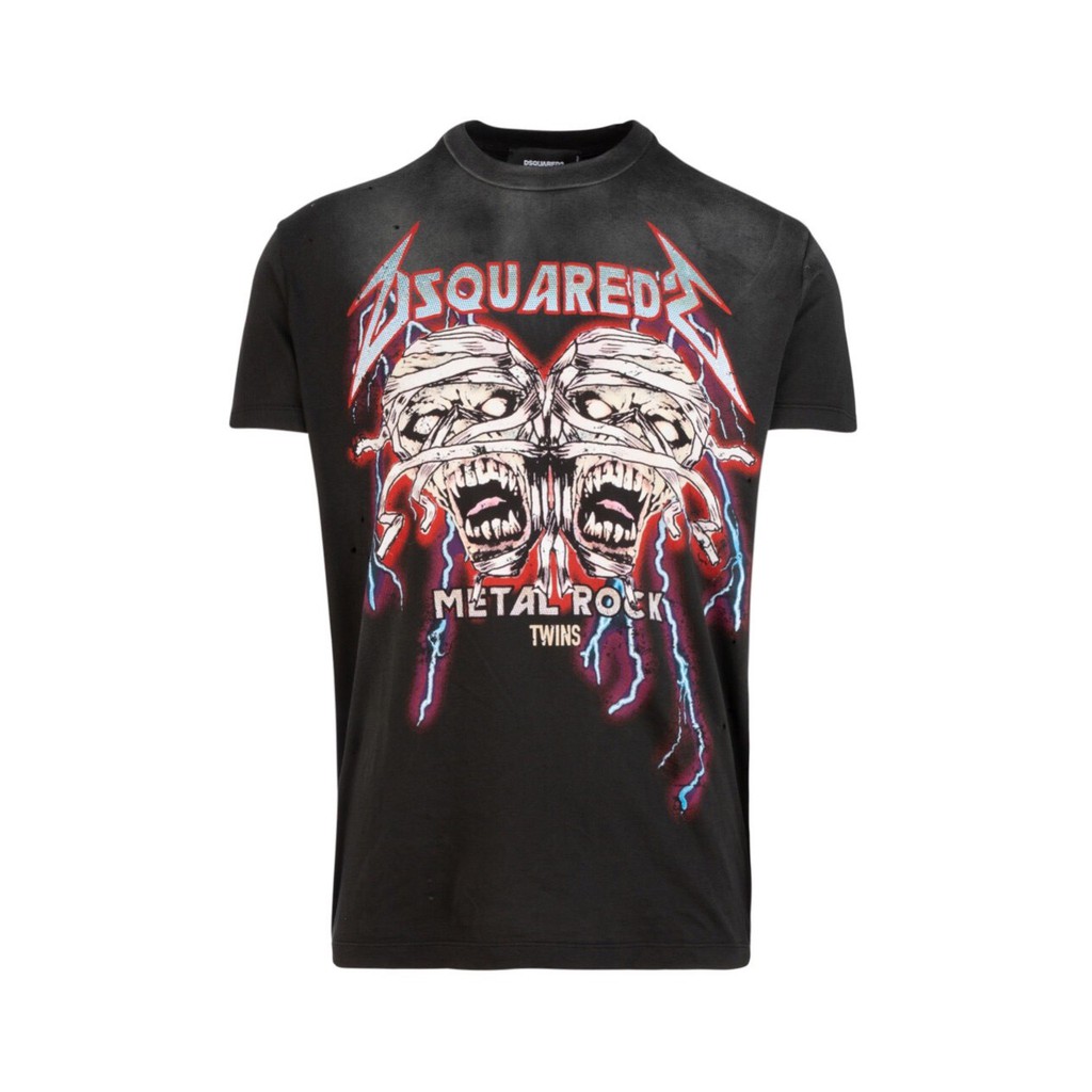 áo Tshirts Dsquared2 Metal Rock Twins New Ss