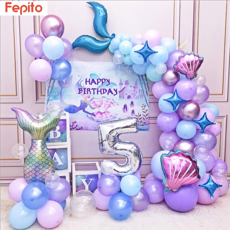 Set 87 Bong Bóng Trang Trí Tiệc