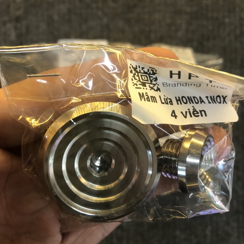 Bộ ốc mâm lửa INOX salaya 4 viền,Honda/Yamaha/Suzuki