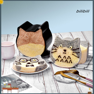 Khuôn Làm Bánh Mì Nướng Hình Mèo Đáng Yêu Bằng Nhôm Không Dính Tiện Dụng