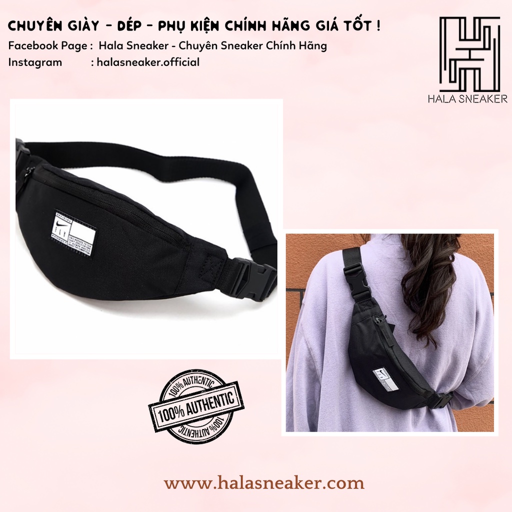 Túi Bao Tử Chính Hãng Nike DA2275 010 - Túi Đeo Ngực - Đeo Hông - Hala Sneaker