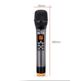 [loại 1] Micro không dây MTK chuyên karaoke gia đình, micro oto, thu âm livestream, tùy chỉnh Bass,Treble trên thân mic