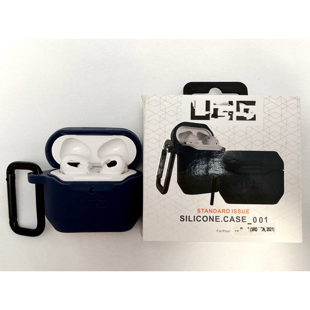 Vỏ Bảo Vệ Tai Nghe Không Dây UA.Gi bằng Silicon cho Air.pod 1 2 3 Pro Chống Trầy Kèm Móc Treo