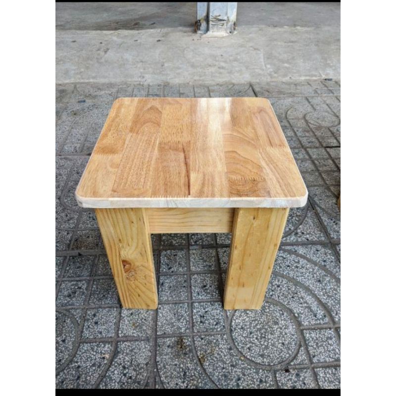 Thanh gỗ tấm gỗ cao su 20x20cm dày 15mm làm khung xương bàn ghế kệ gỗ sơn phủ 2 mặt chống thấm nước shop Gỗ Xinh