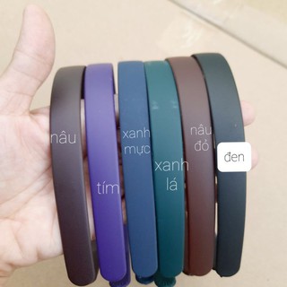 Bờm cài tóc nhám màu