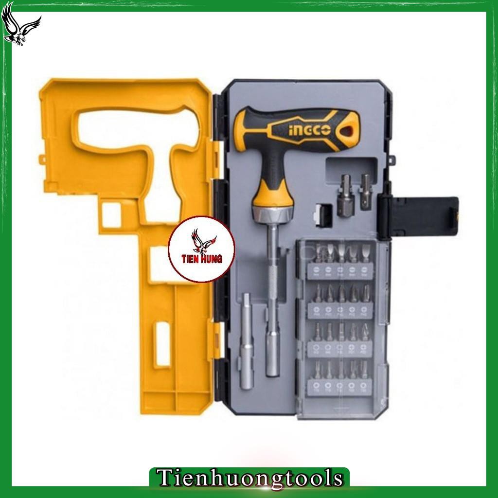Giaphu Bộ tuốc nơ vít tay cầm chữ T 25 chi tiết INGCO HKSDB0258